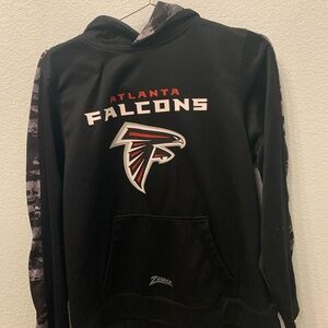 NFL Team Apparel Black and Gray Hoodie